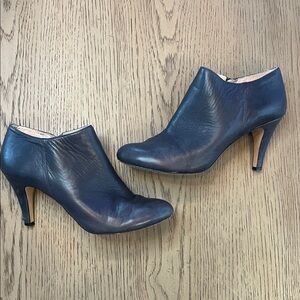 Vince Camuto Navy Leather Heeled Boots